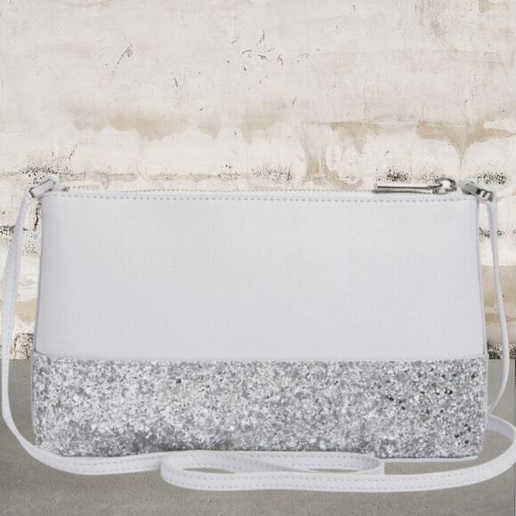 Kate Spade NWT Flash Glitter Crossbody Gray - Picture 4 of 6